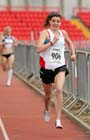 Kate Avery (Shildon) wins the senior womens 1500 metres with a championship record, 2012 North Eastern Championships.